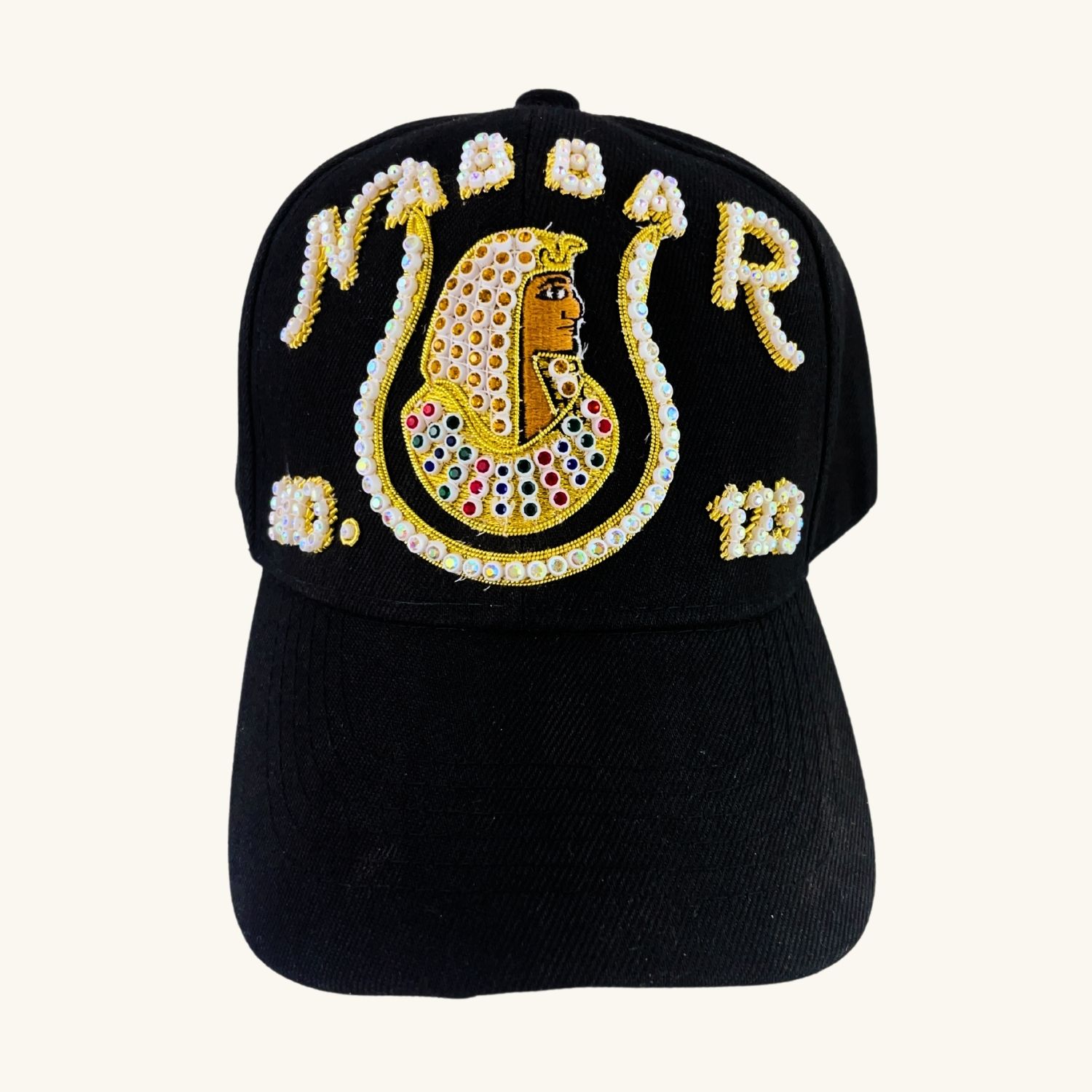 Masonic DOI Baseball Cap in Black – Daughter of ISIS Embroidered Cap, Custom Temple Name