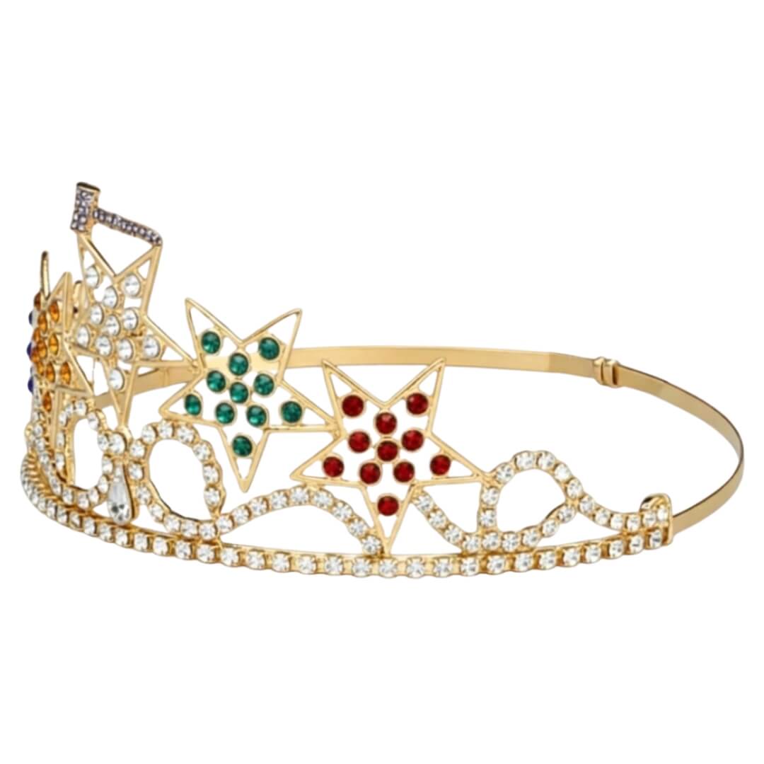 Past Matron OES 5 Star Crown with Gavel