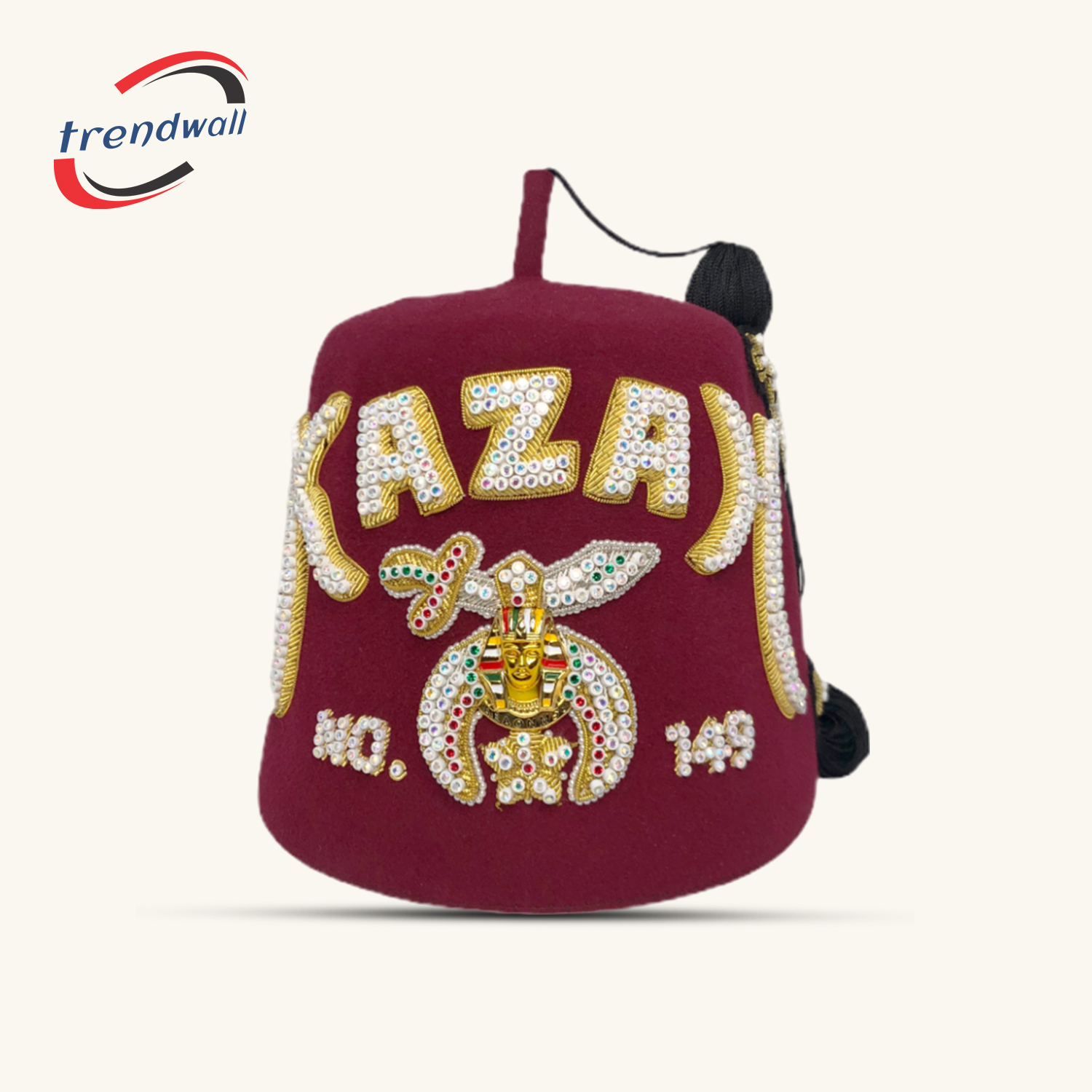 Masonic Shriner Fez Custom Temple Name