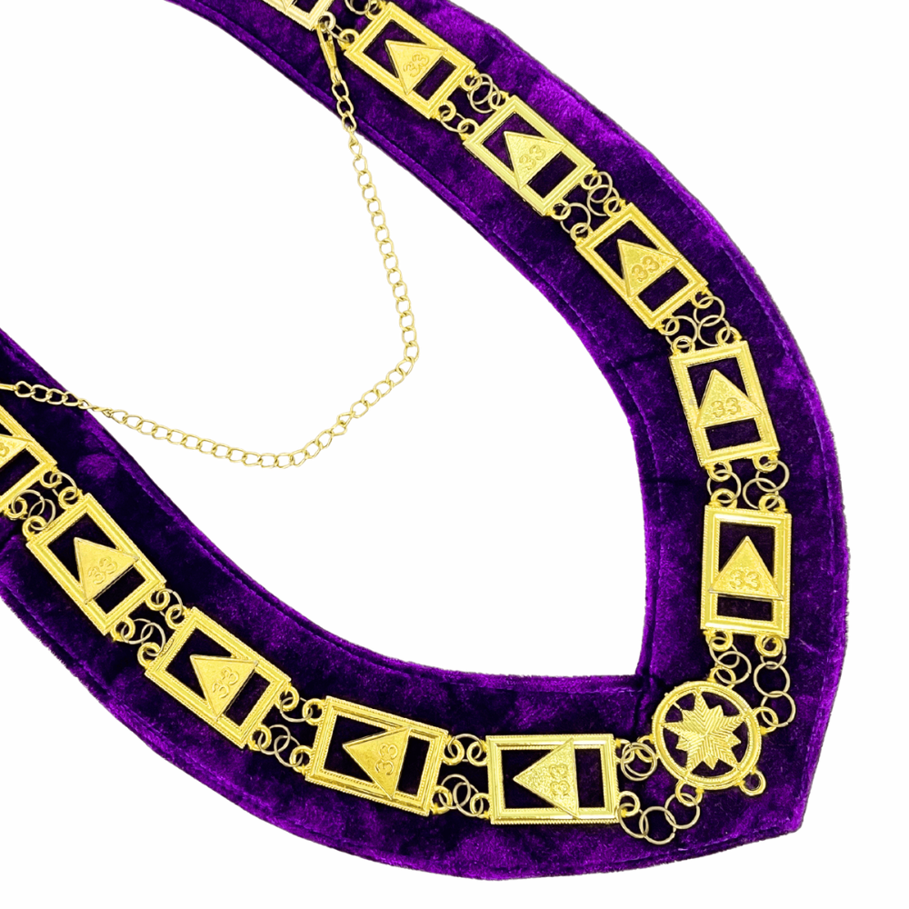 Masonic 33rd Degree Scottish Rite Chain Collar