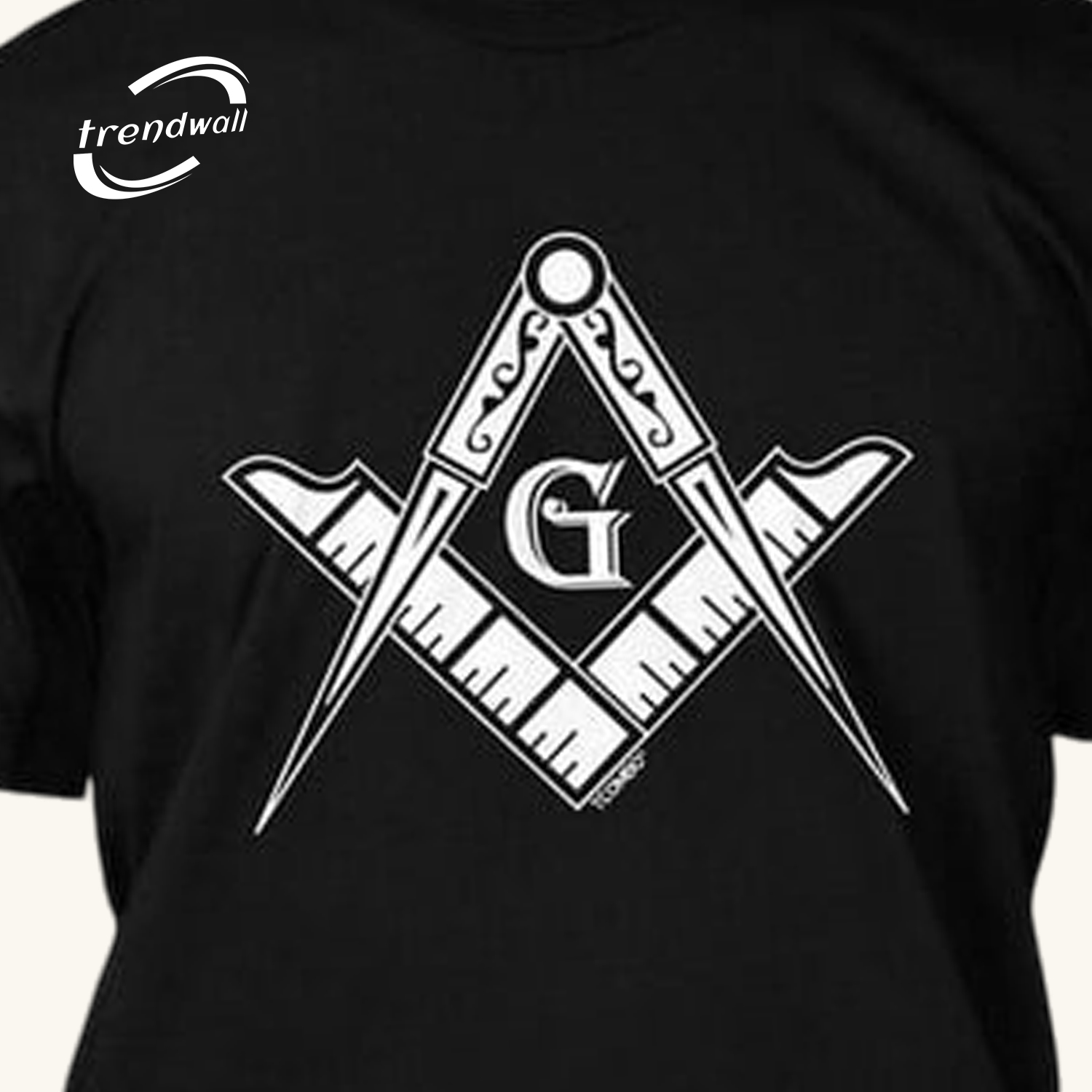Masonic Black V-Neck T-Shirt 