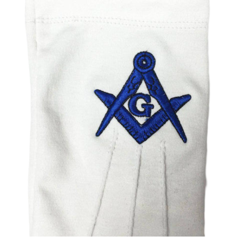 Master Mason Blue Lodge Gloves 