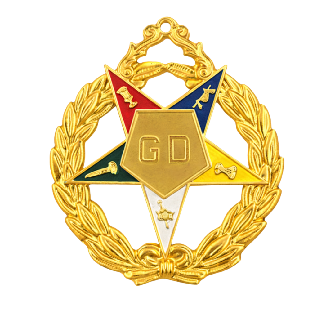 Grand Deputy OES Officer Collar Jewel - Gold Plated