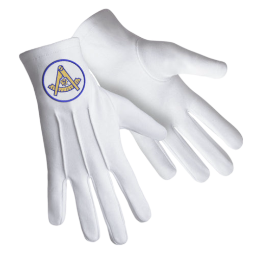 Past Master Blue Lodge California Regulation Gloves 