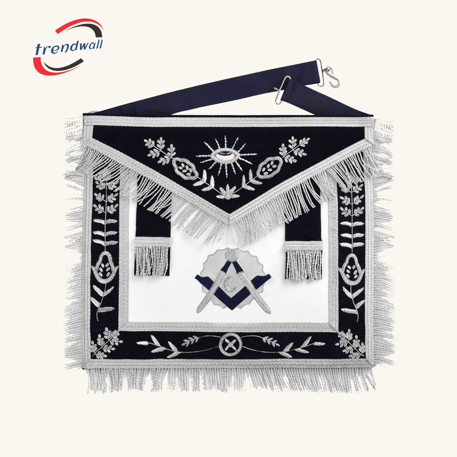 Junior Deacon Blue Lodge Officer Apron - Dark Blue