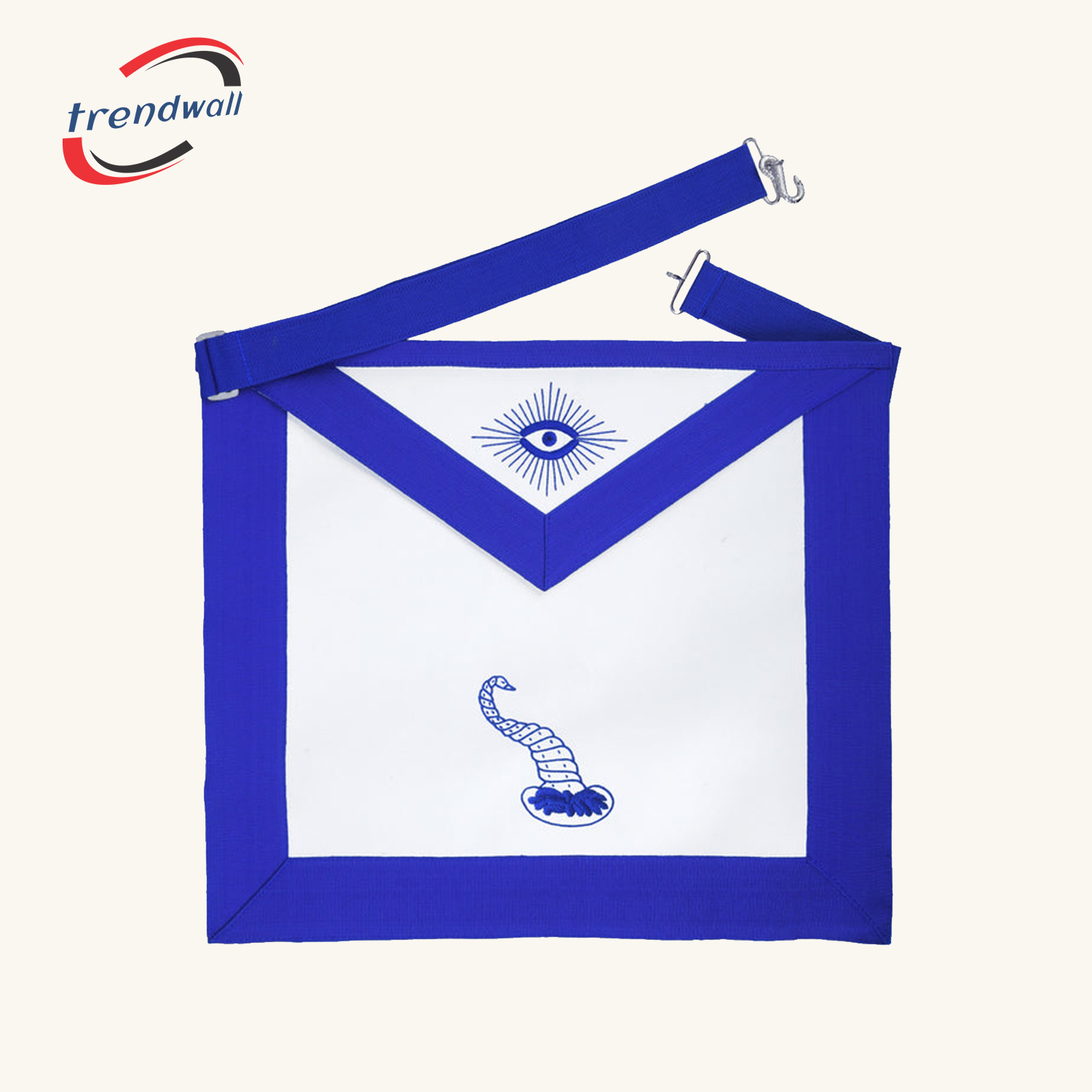Junior Steward Blue Lodge Officer Apron - Machine Embroidery