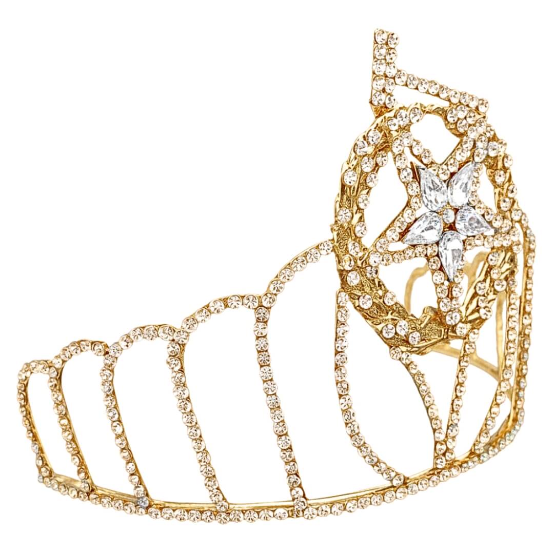 Masonic Grand Matron Clear Star Crown