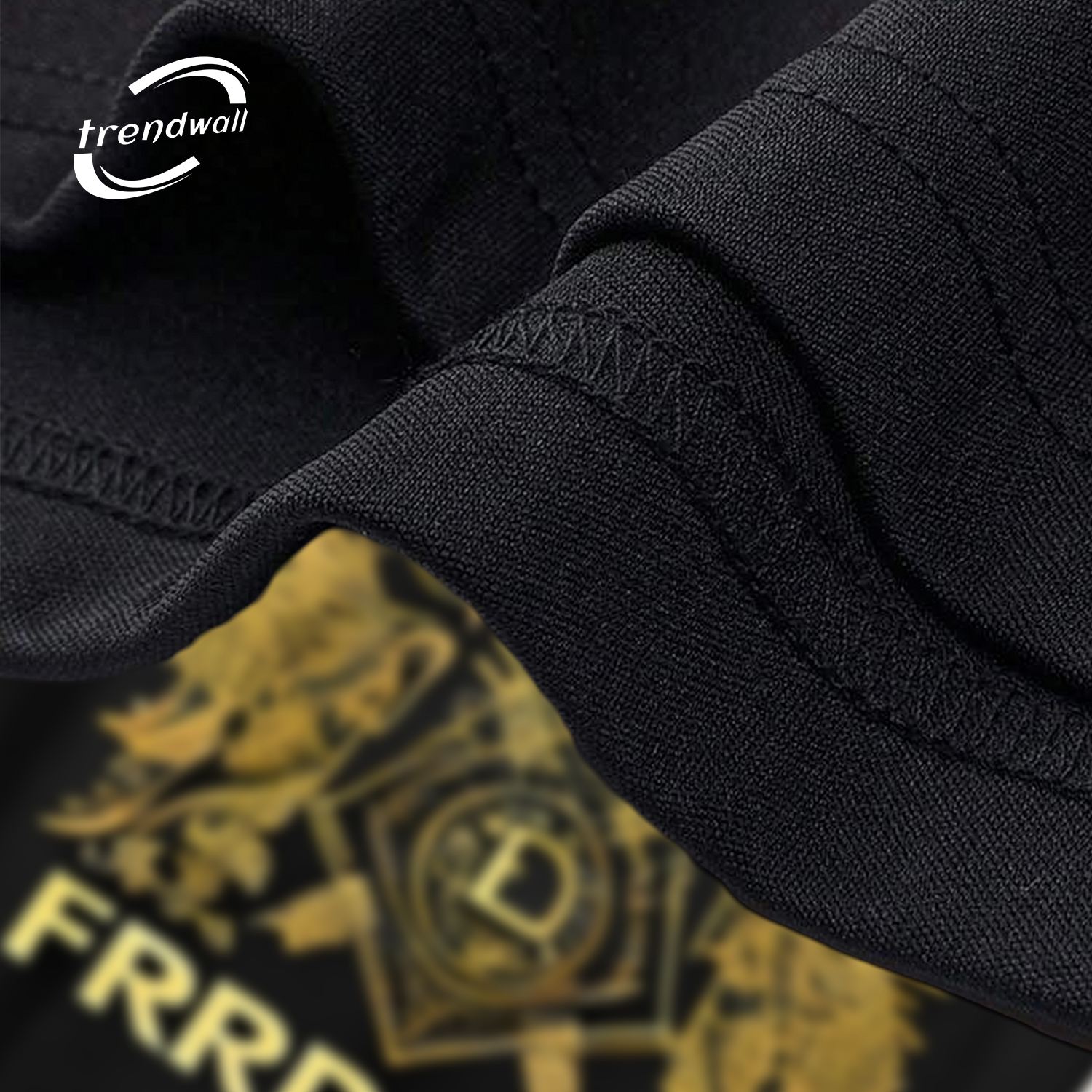 Masonic Black T-Shirt – Gold Square Symbol with Winged Design