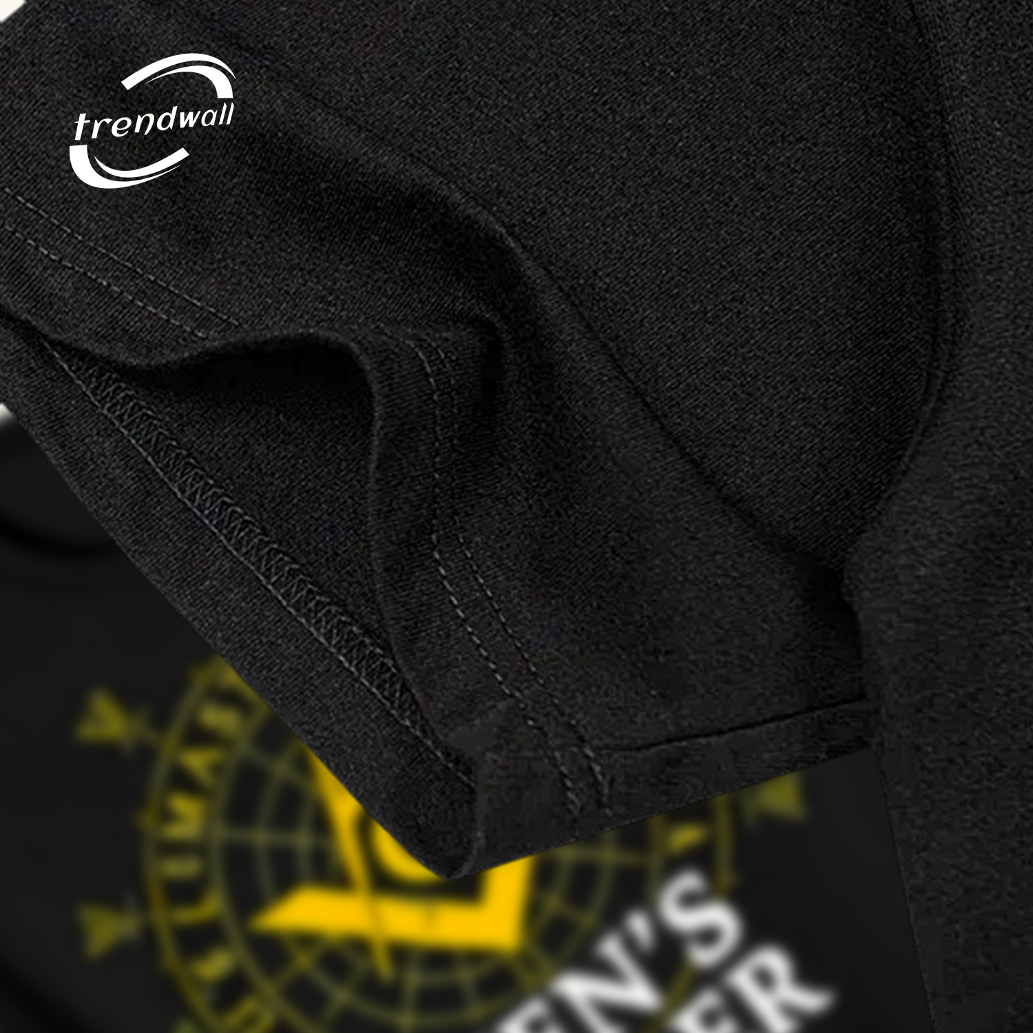 Blue Masonic T-Shirt – Yellow Square & Compass Symbol Design for Men