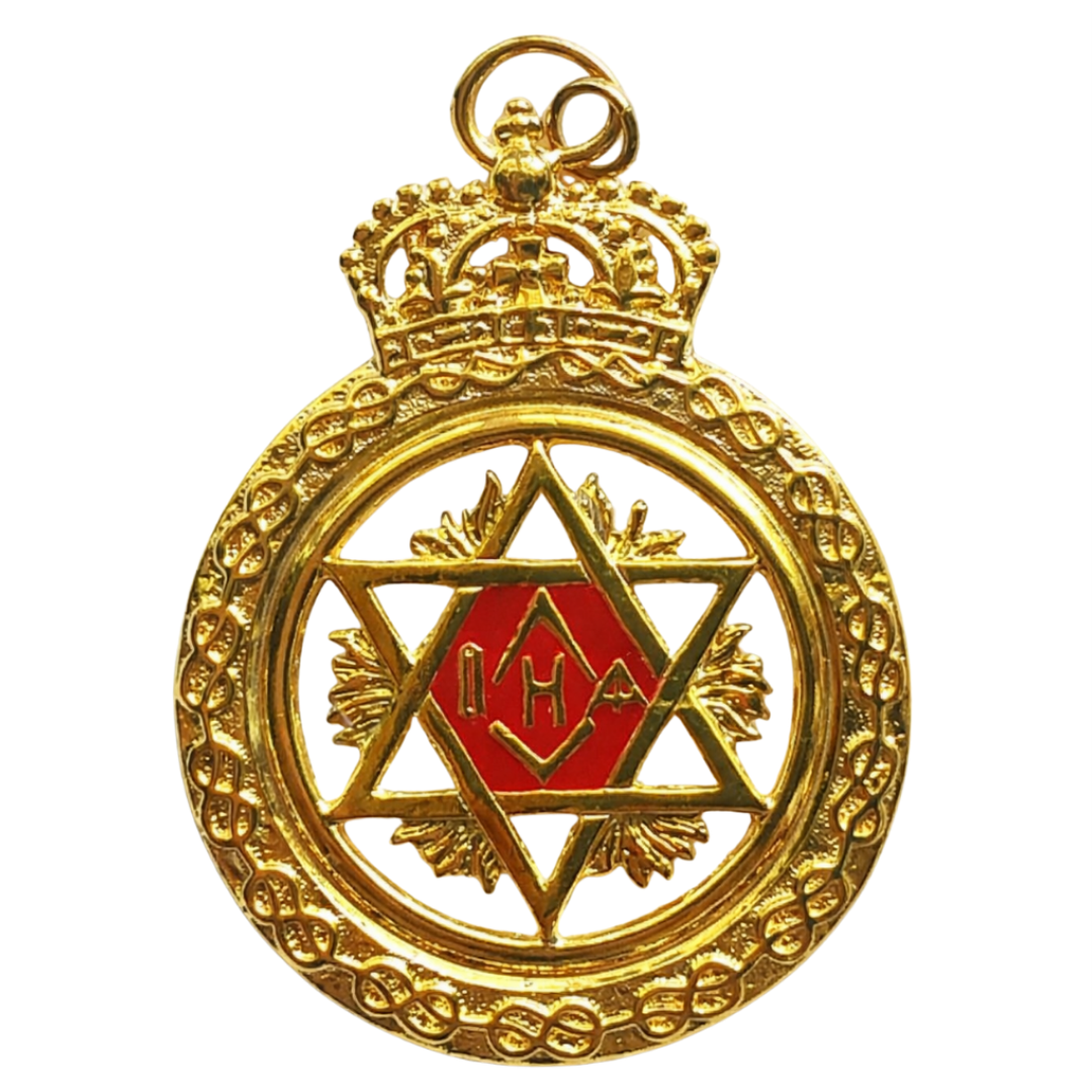 King Royal Arch Chapter Officer Collar Jewel - Gold Plated