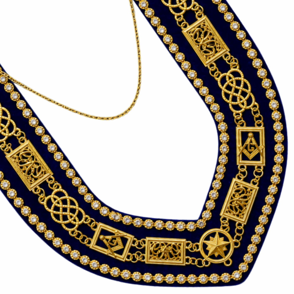 Grand Officers Blue Lodge Chain Collar
