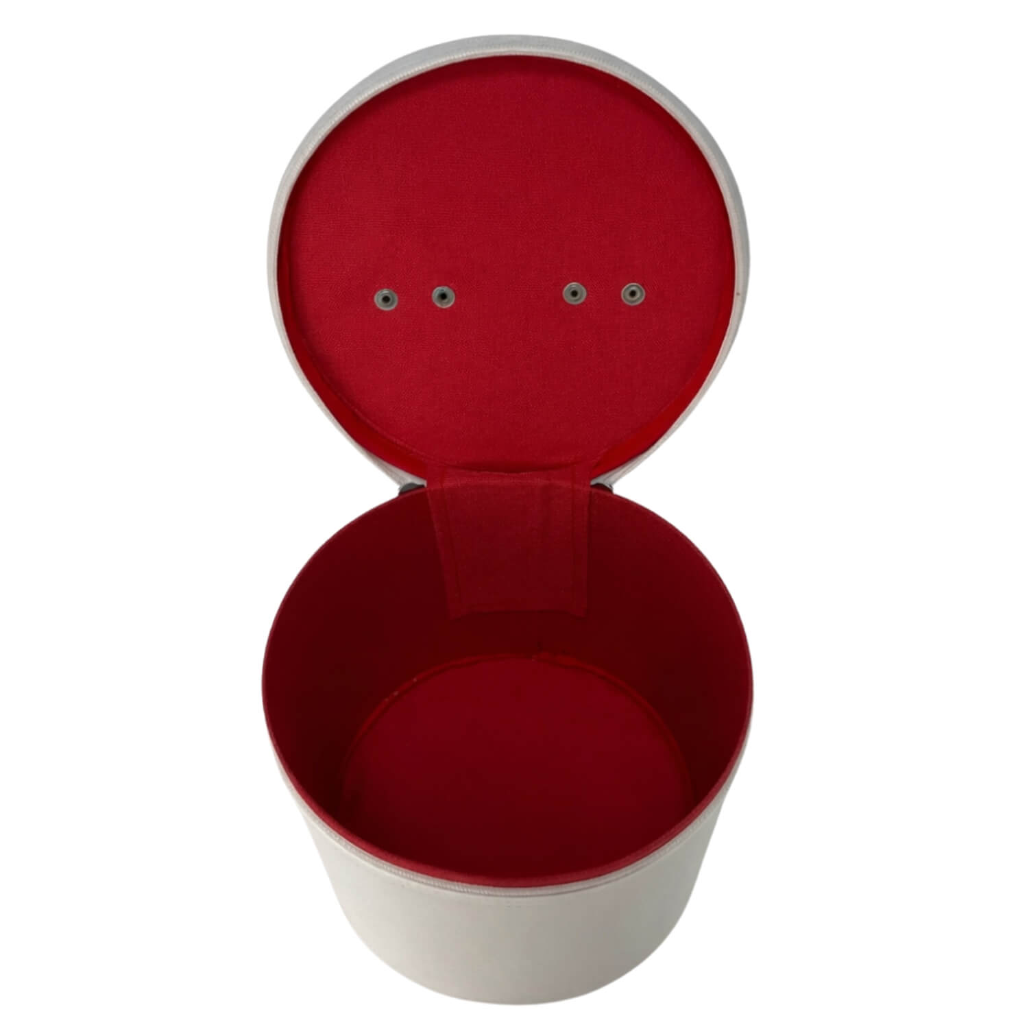 White Fez Case with Strong Handle & Red Inner