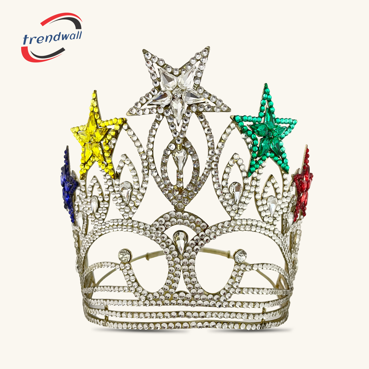 Masonic OES 5-Stars Grand Taller Crown Rare Style Gold Tone Adjustable