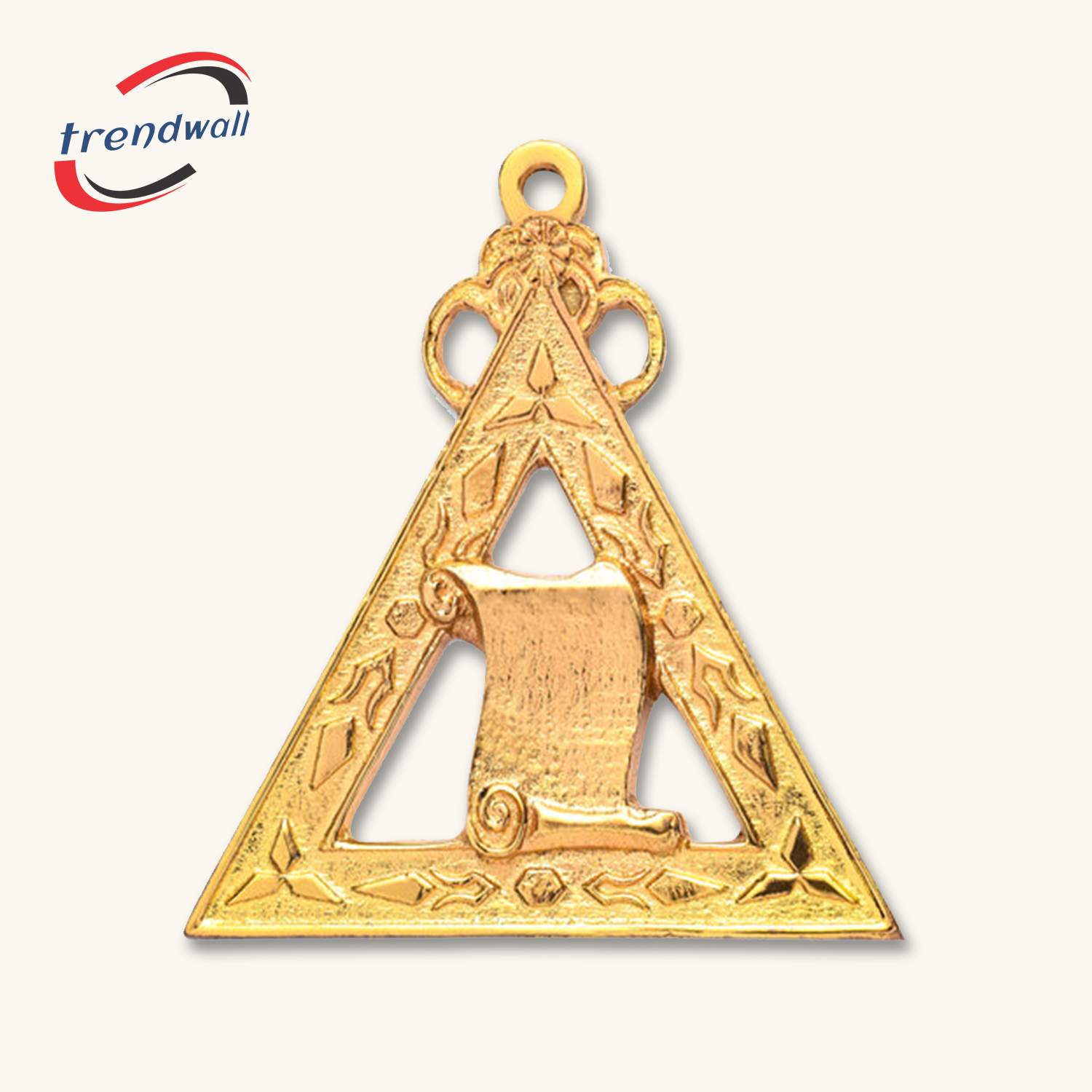 Lecturer Royal Arch Chapter Officer Collar Jewel - Gold Plated