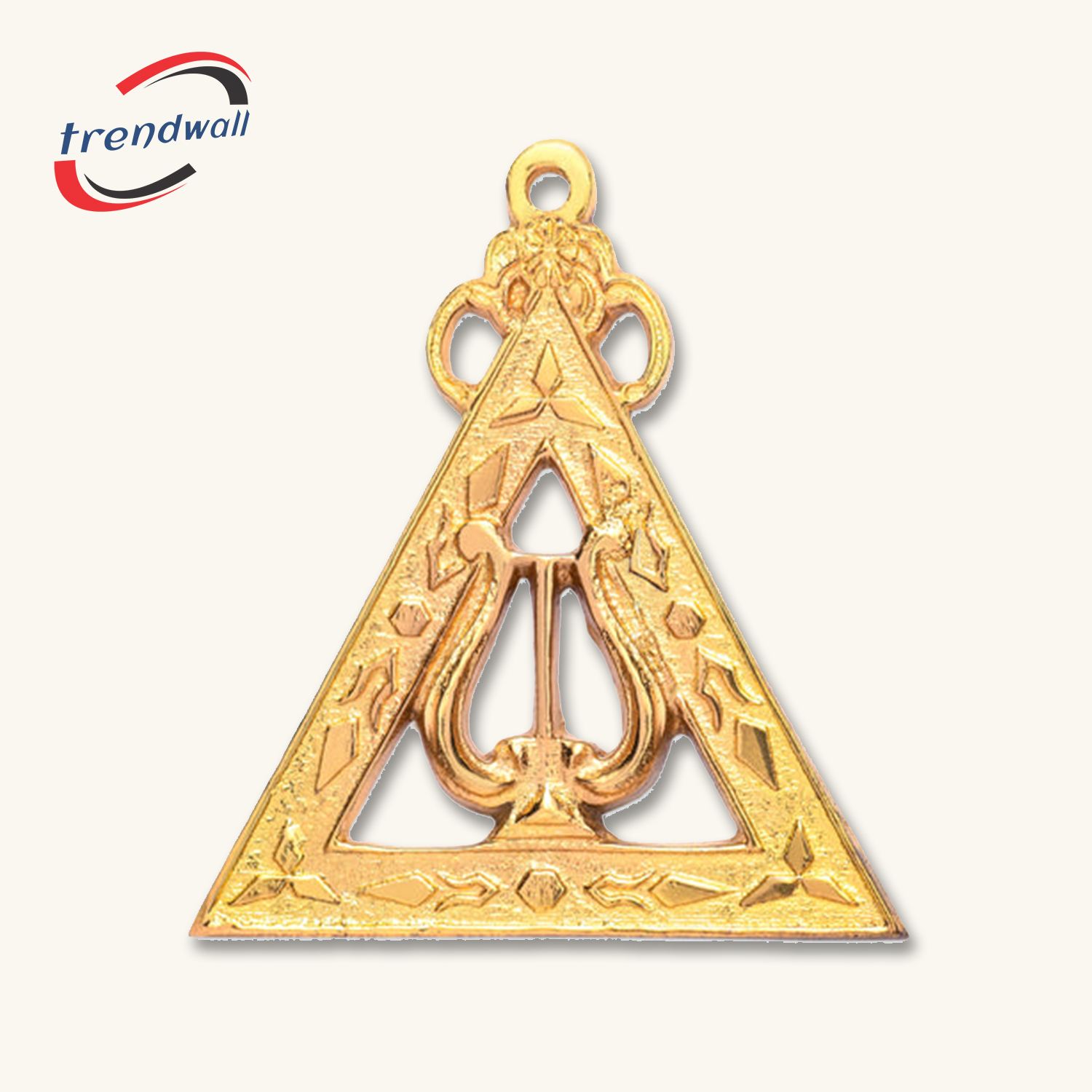 Musician Royal Arch Chapter Officer Collar Jewel - Gold Metal