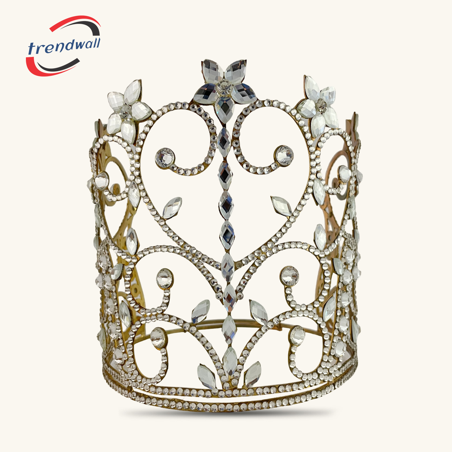Masonic Grand WOrthy Matron Crown Tall Style Beautiful Crown Biggest Size gold Tiara
