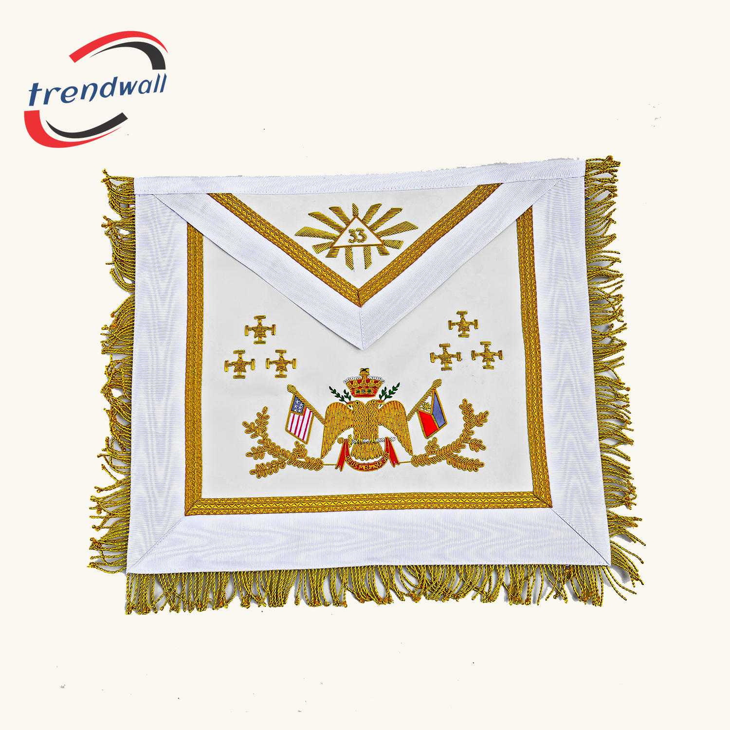 Scottish Rite 33rd Degree Apron with Collar