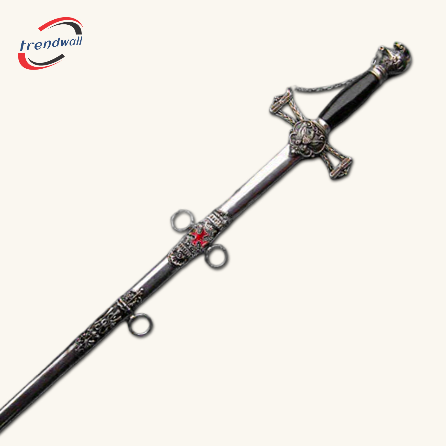 Knights Templar Commandery Sword - Eagle Guard with Chain