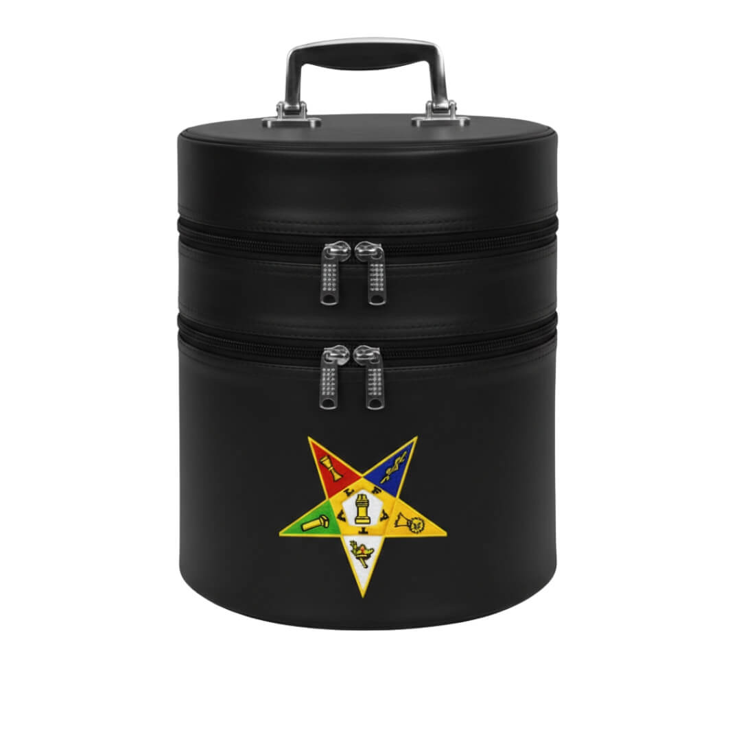 Masonic OES Fez Case Black Color Dual Step