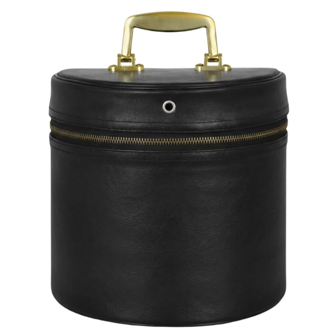 Masonic Fez case Black Leather