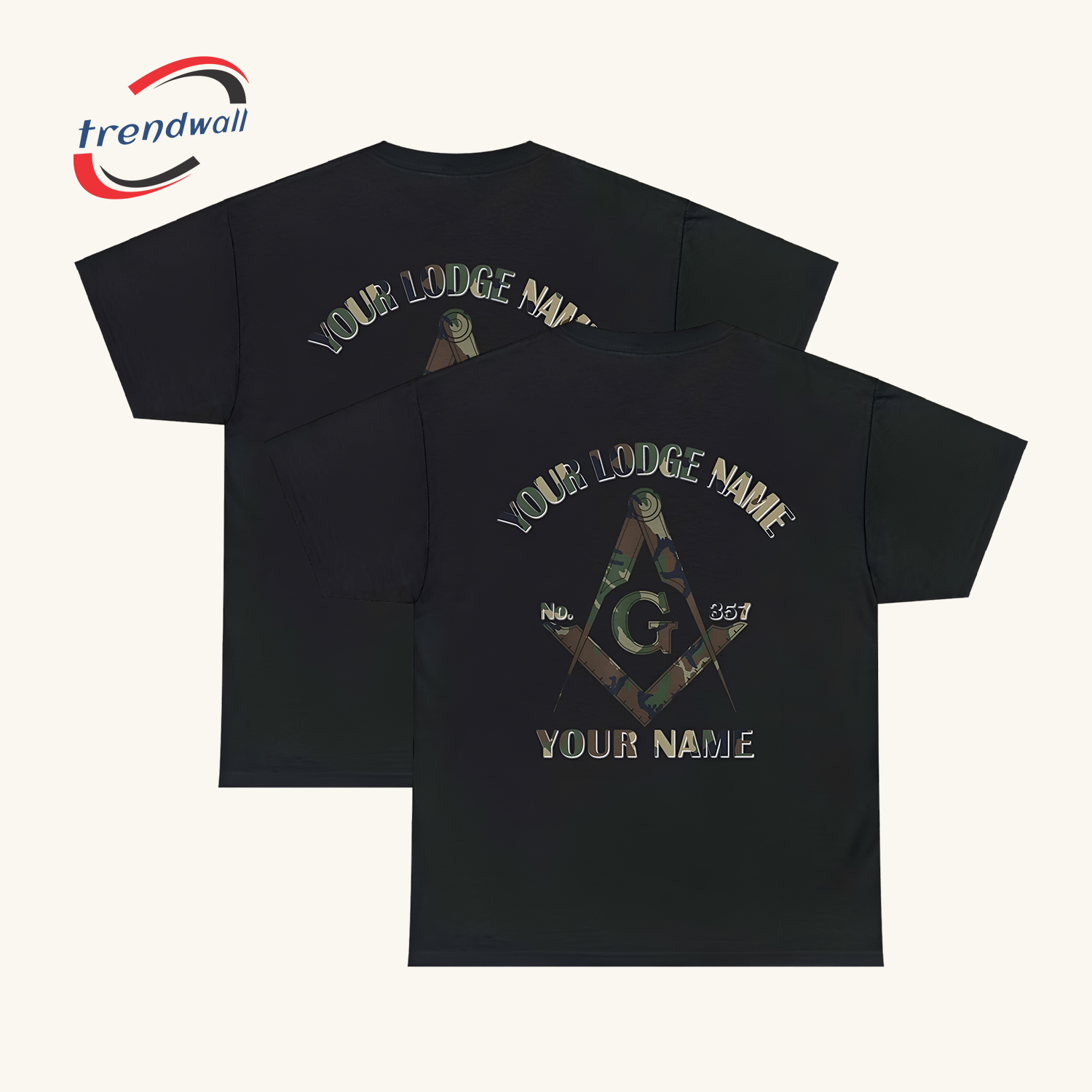 Masonic Camo Square and Compass Unisex T-Shirt 