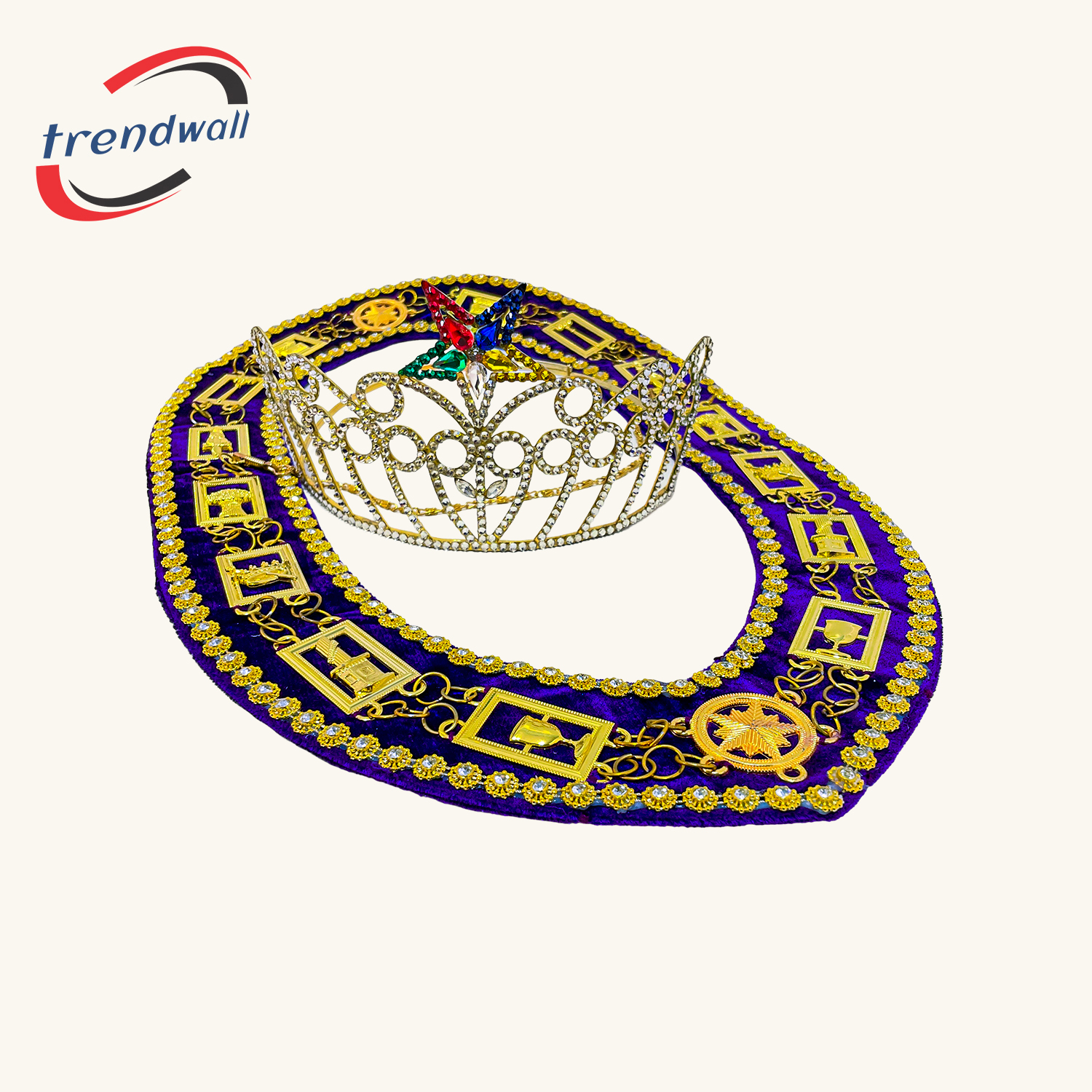 Masonic OES Crown with Chain Collar