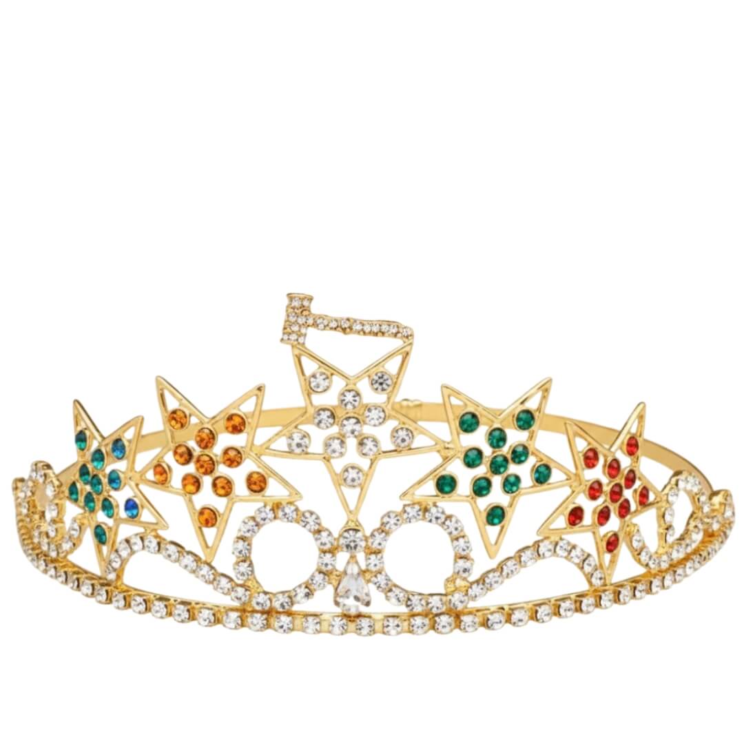 Past Matron OES 5 Star Crown with Gavel