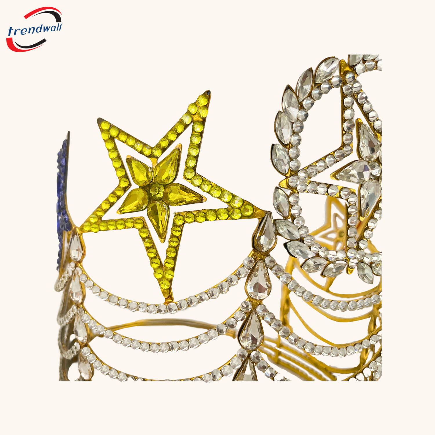 Masonic Grand Worthy Matron OES Crown Gold Tone Adjustable fittings