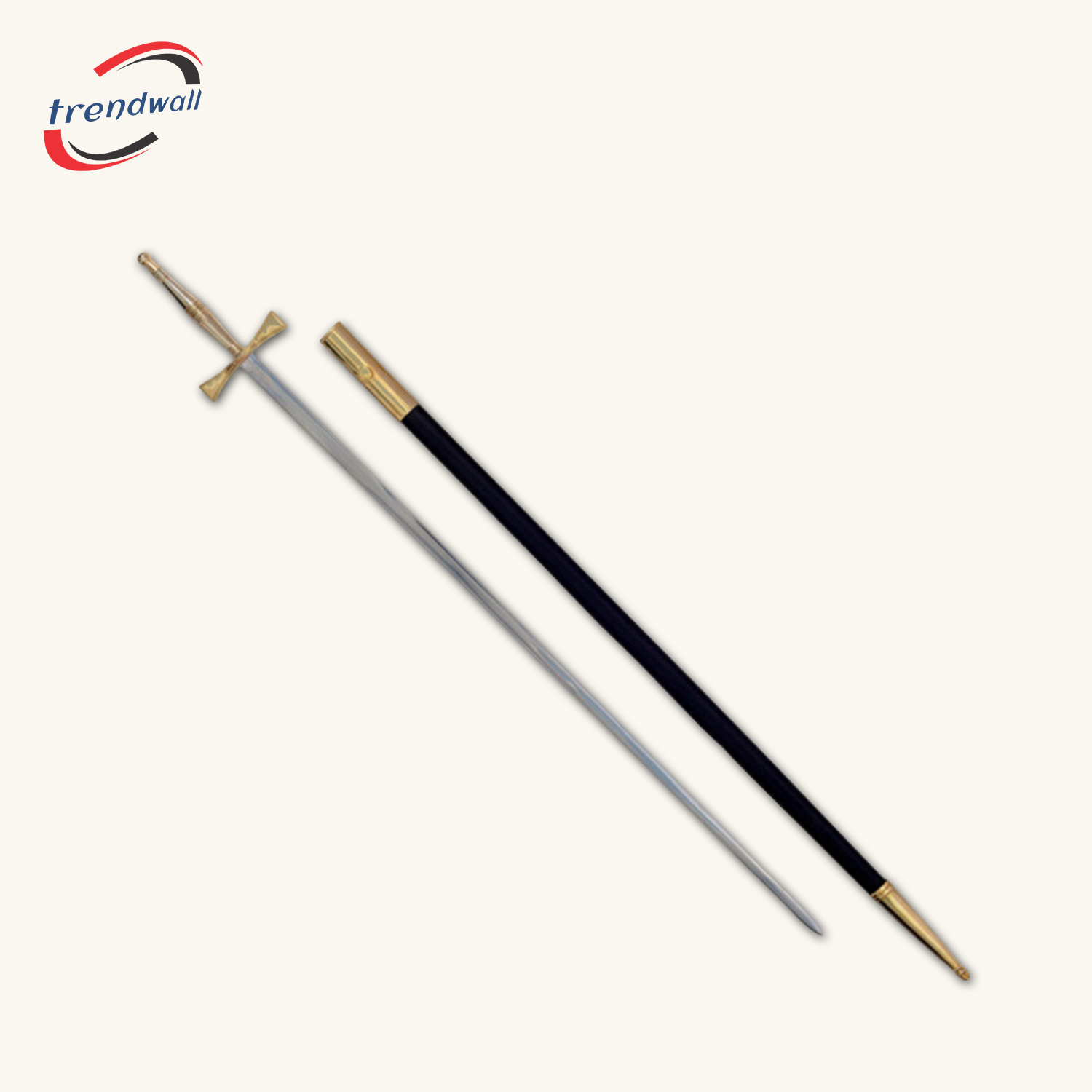 Masonic Sword - Gold Hilt with Black Scabbard