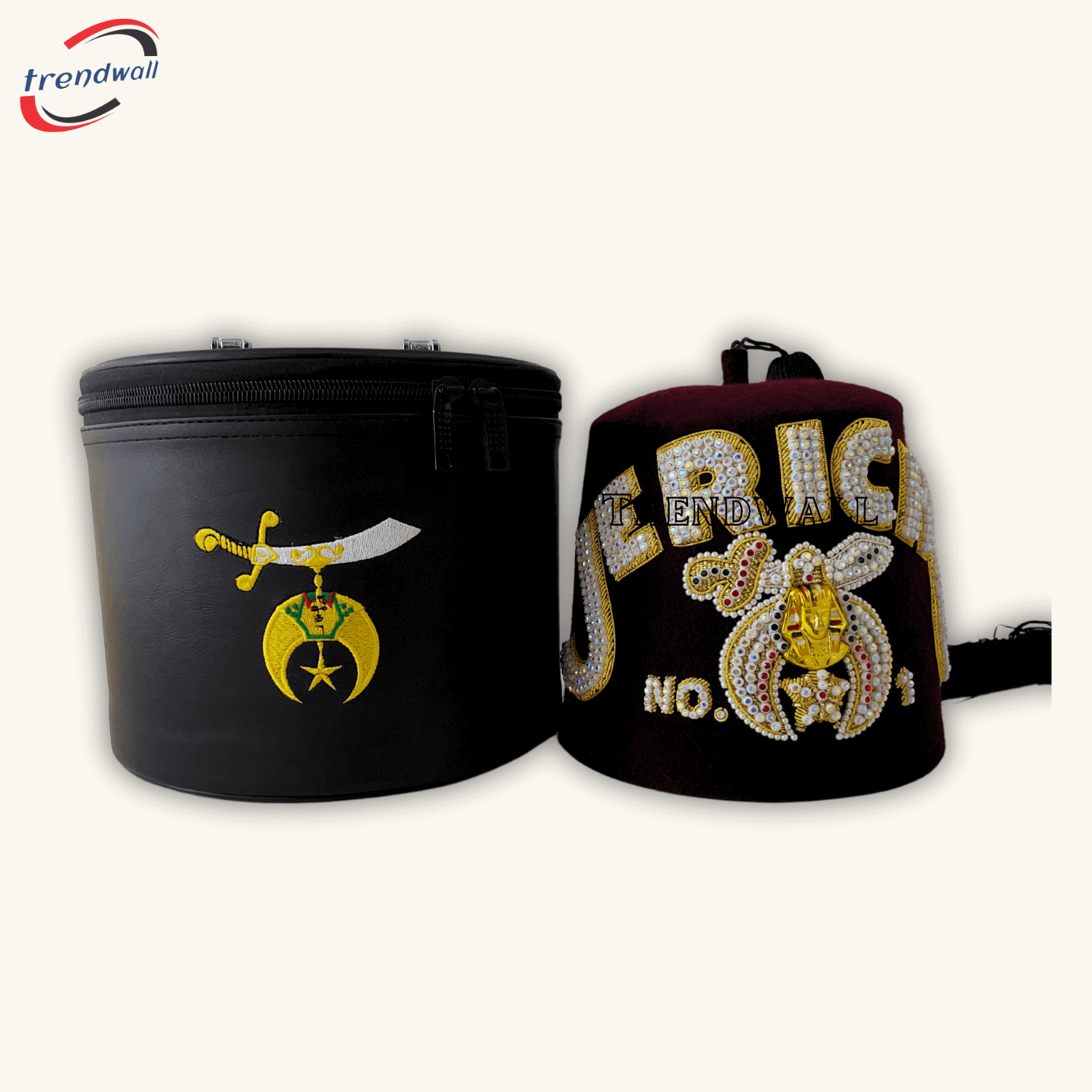 Shriners Fez With Fez Case