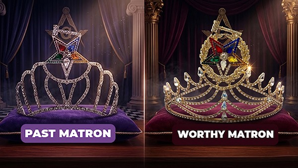 OES Past Matron Crown vs Worthy Matron Crown | Key Differences