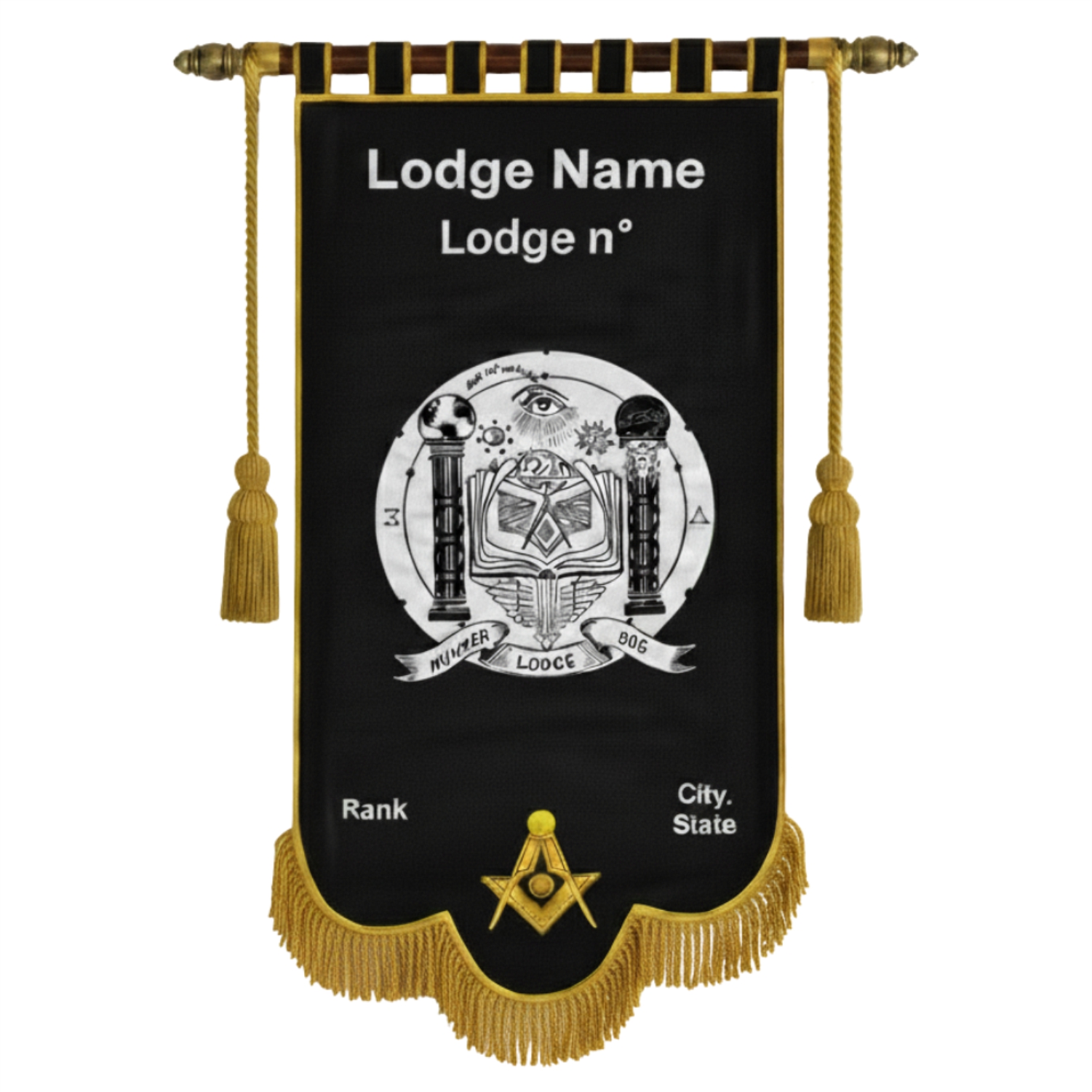 Master Mason Blue Lodge Banner