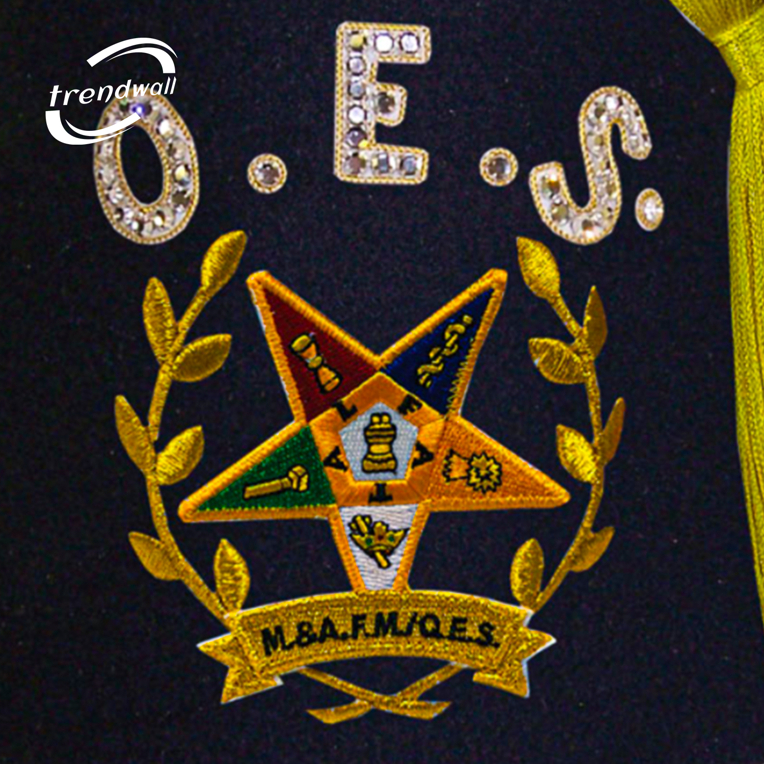 Masonic OES Black Fez with Wreath & Custom Details