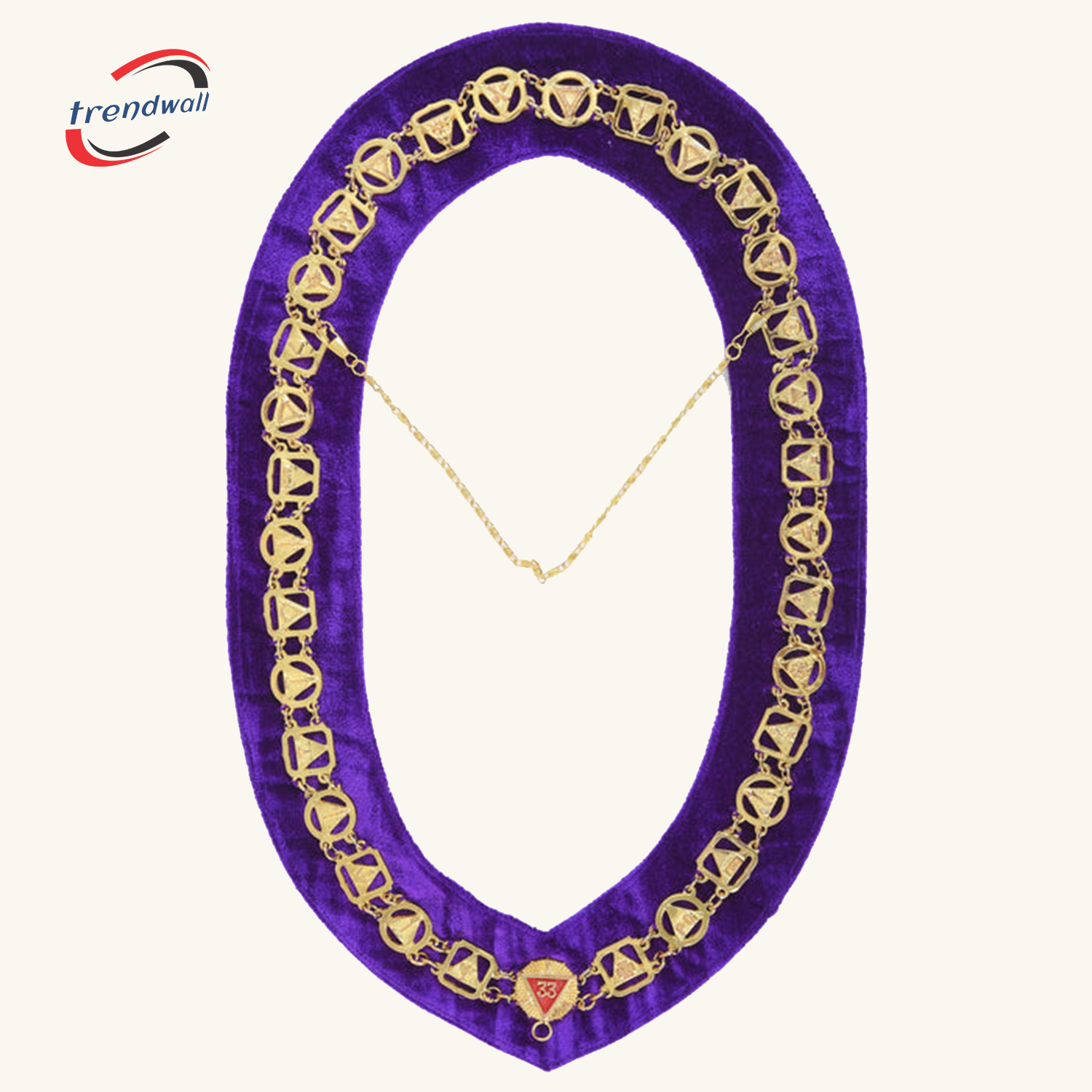 33rd Degree Blue Chain Collar