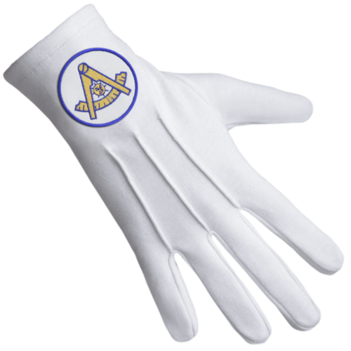 Past Master Blue Lodge California Regulation Gloves 