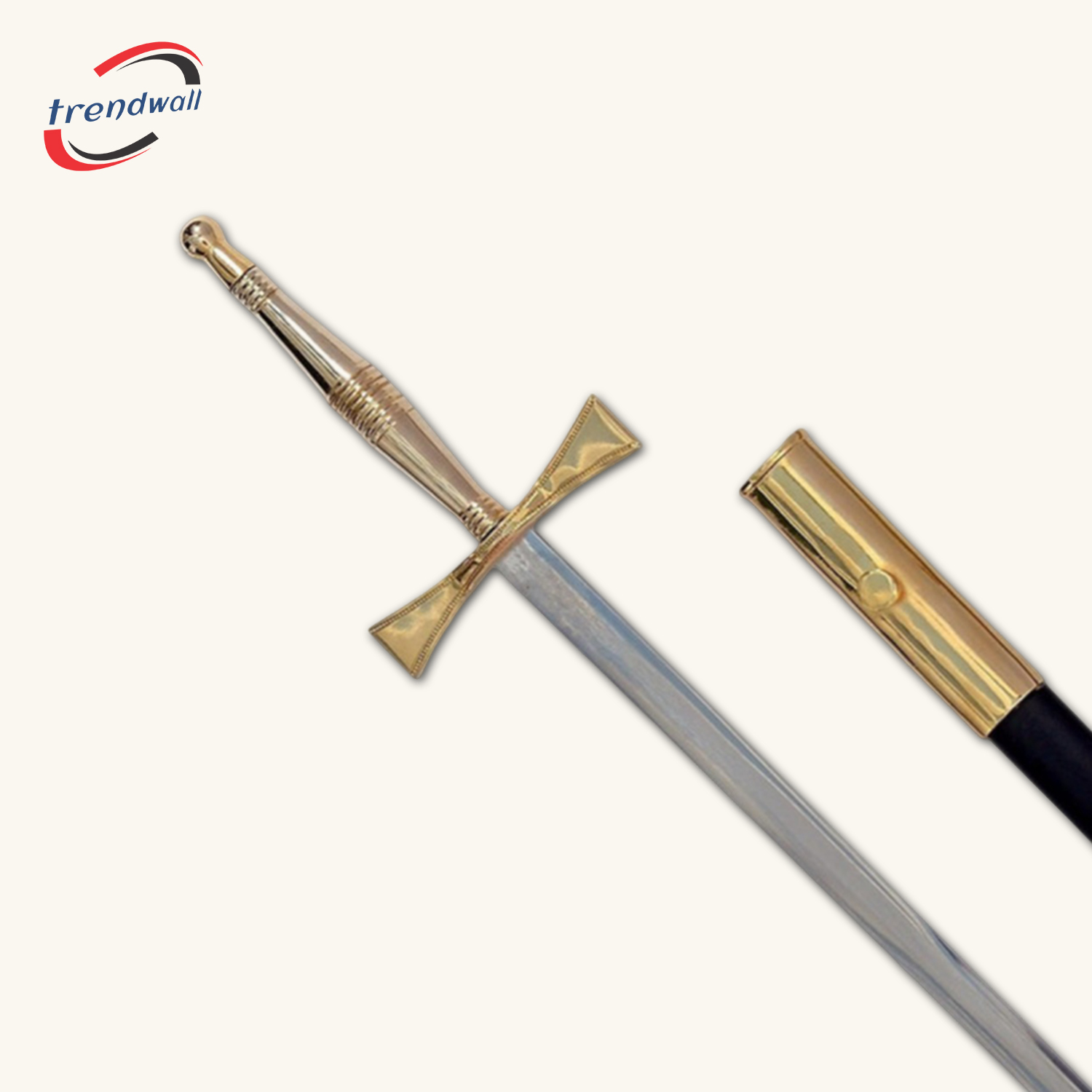 Masonic Sword - Gold Hilt with Black Scabbard