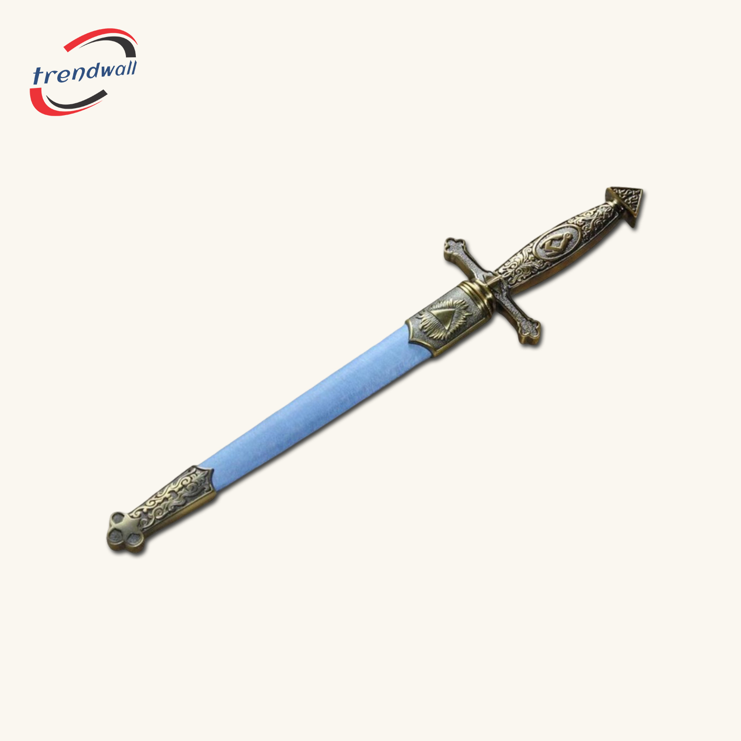 Fellowcraft Blue Lodge Dagger - Square Compass Sword Snake Flaming