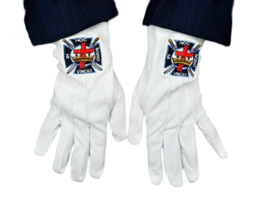 Knights Templar Commandery Gloves