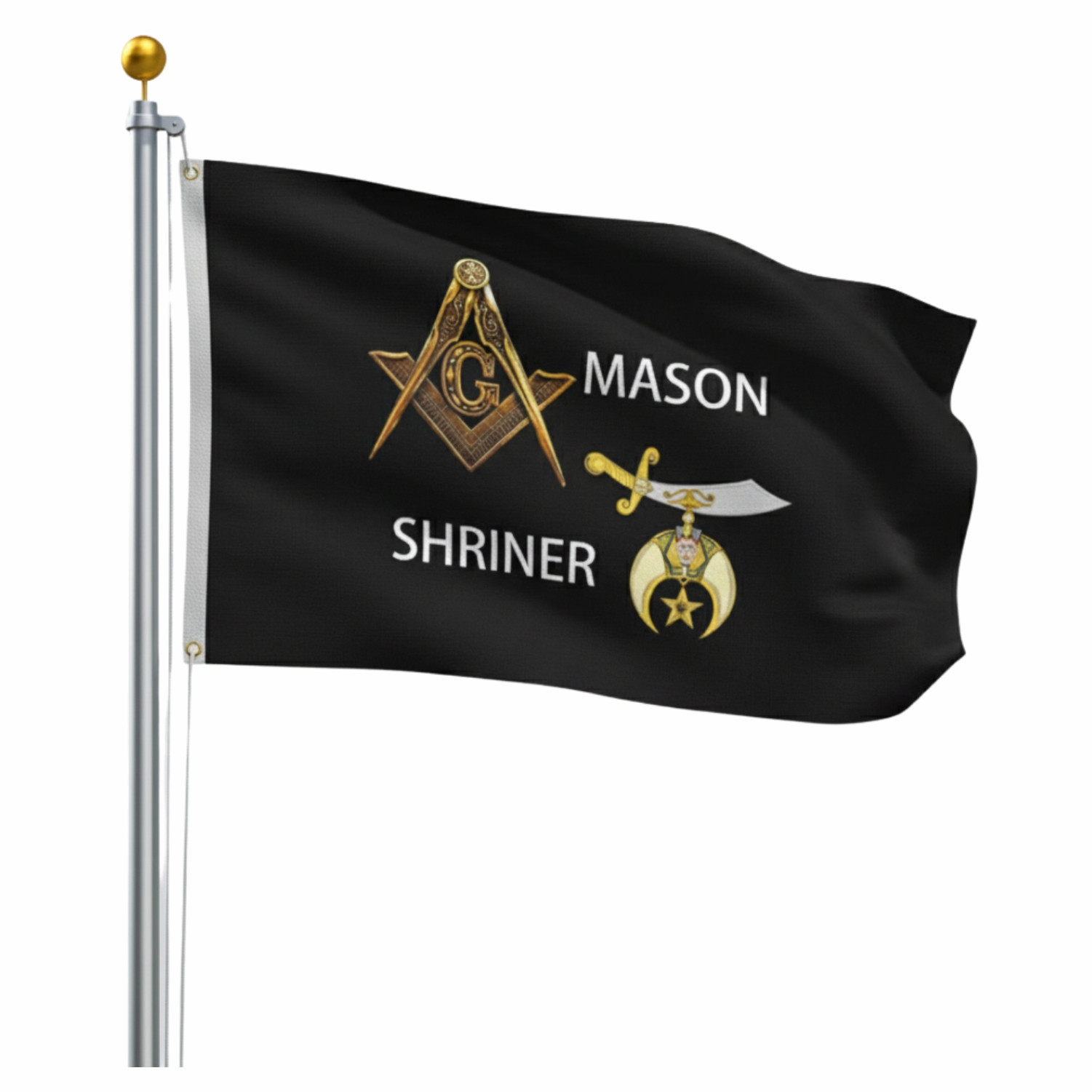 Masonic Shriner Garden Flag
