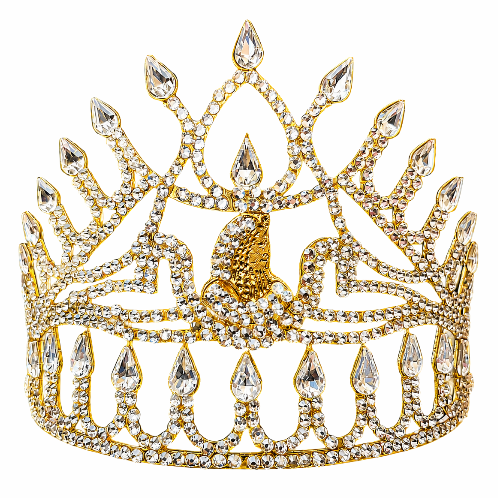 Daughters of Isis Crown, Gold Tone, Adjustable Fitting, Elegant Design
