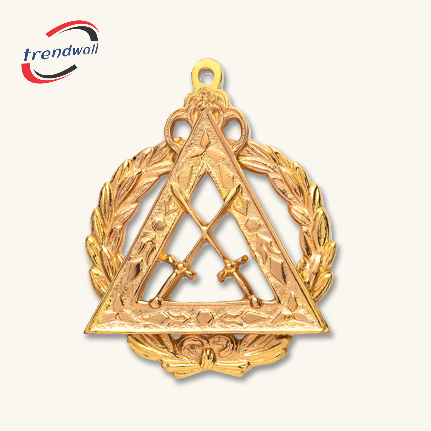 Grand Sentinel Royal Arch Chapter Officer Collar Jewel - Gold Plated