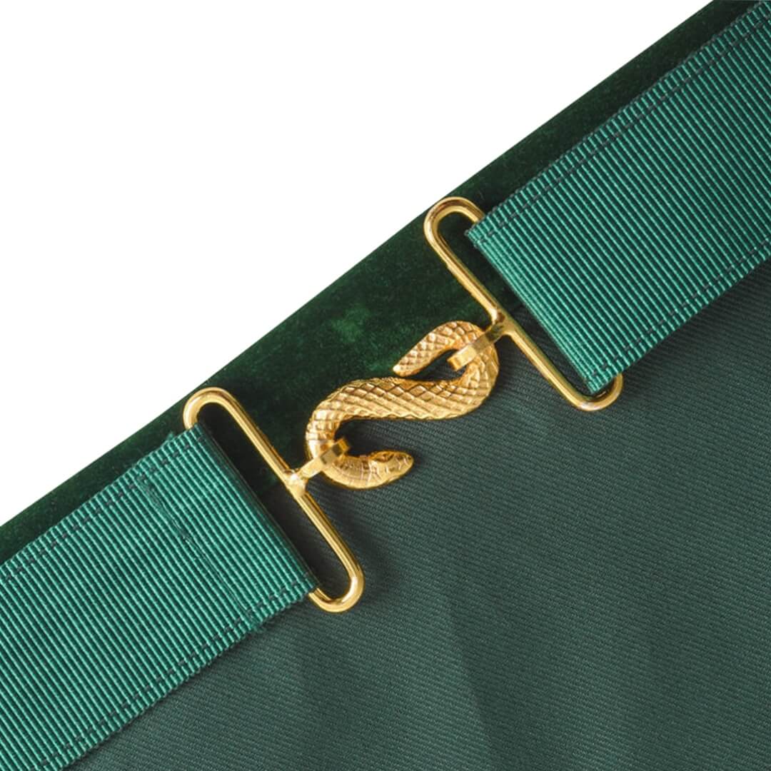 Senior Deacon Allied Masonic Degrees Apron - Green VelvetSenior Deacon Allied Masonic Degrees Apron - Green Velvet