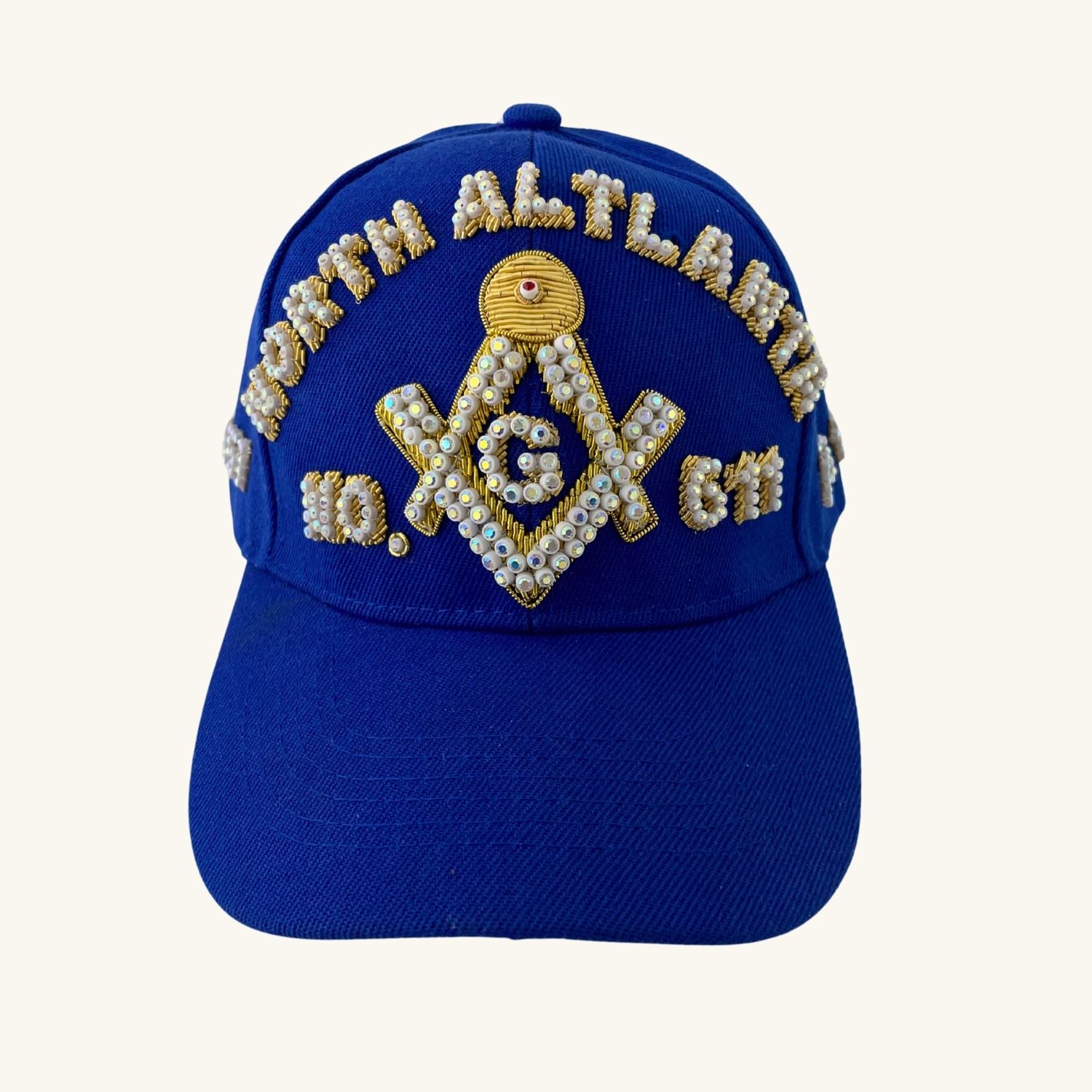 Masonic Baseball Cap – Square And Compass G With Custom Temple Name