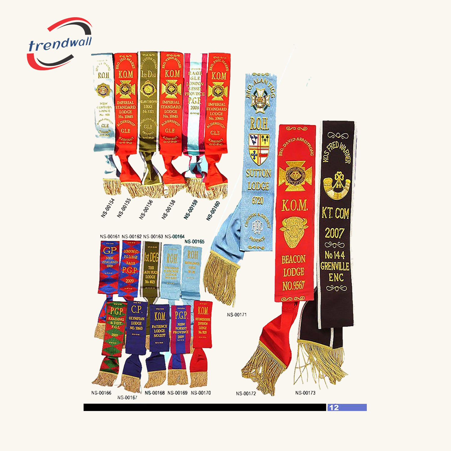 Royal Antediluvian Order of Buffaloes (R.A.O.B.) Sash