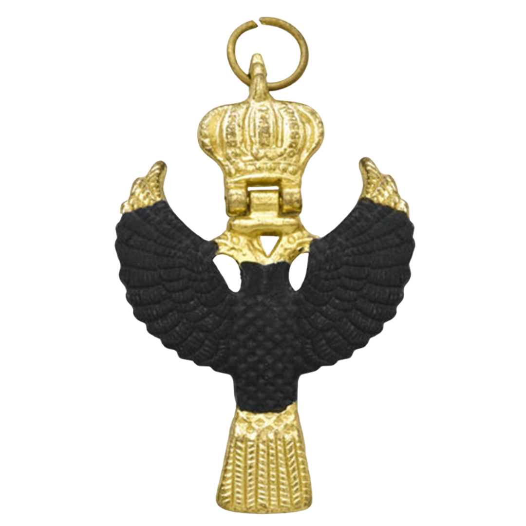 31st Degree Rose Croix Scottish Rite Collarette Jewel Black Gold Crown