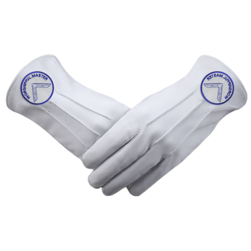 Worshipful Master Blue Lodge Gloves 