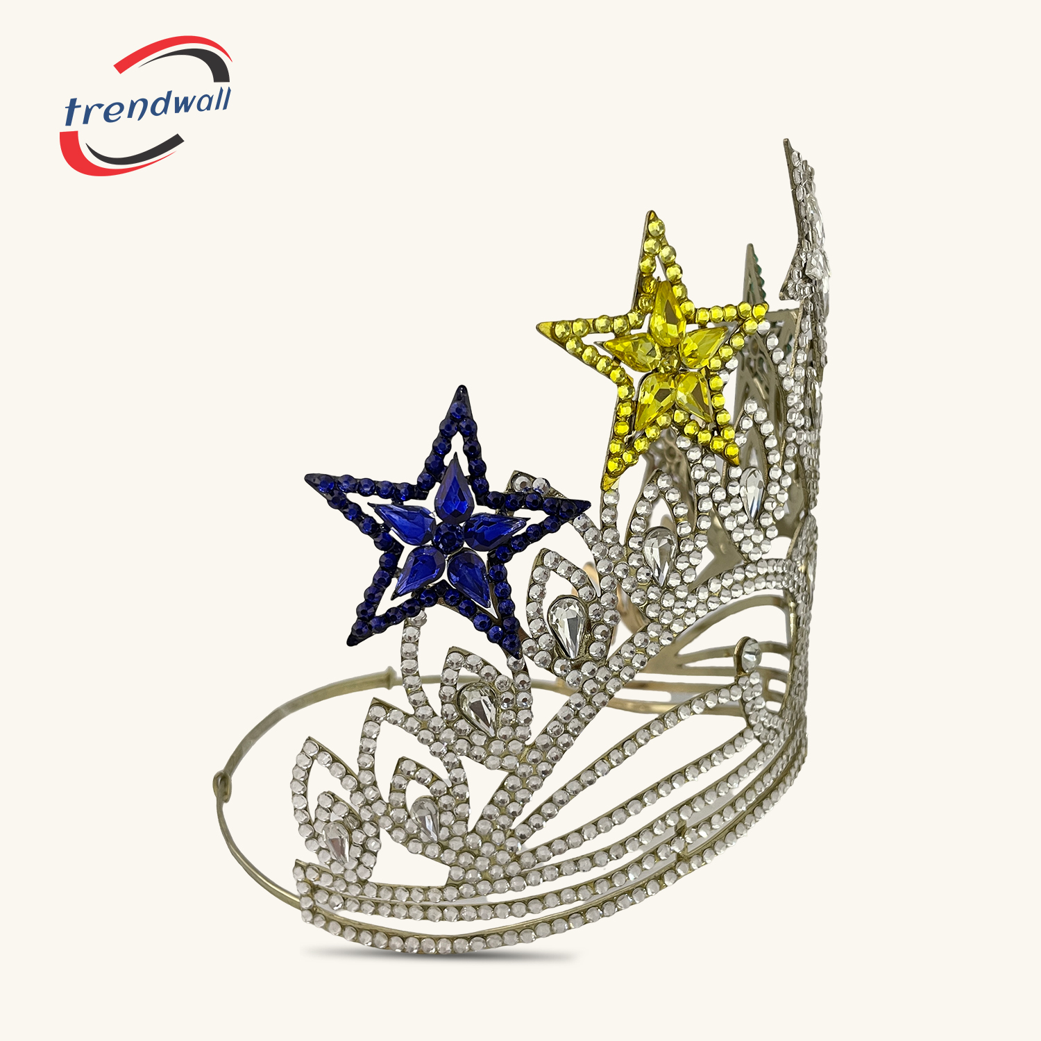 Masonic OES 5-Stars Grand Taller Crown Rare Style Gold Tone Adjustable