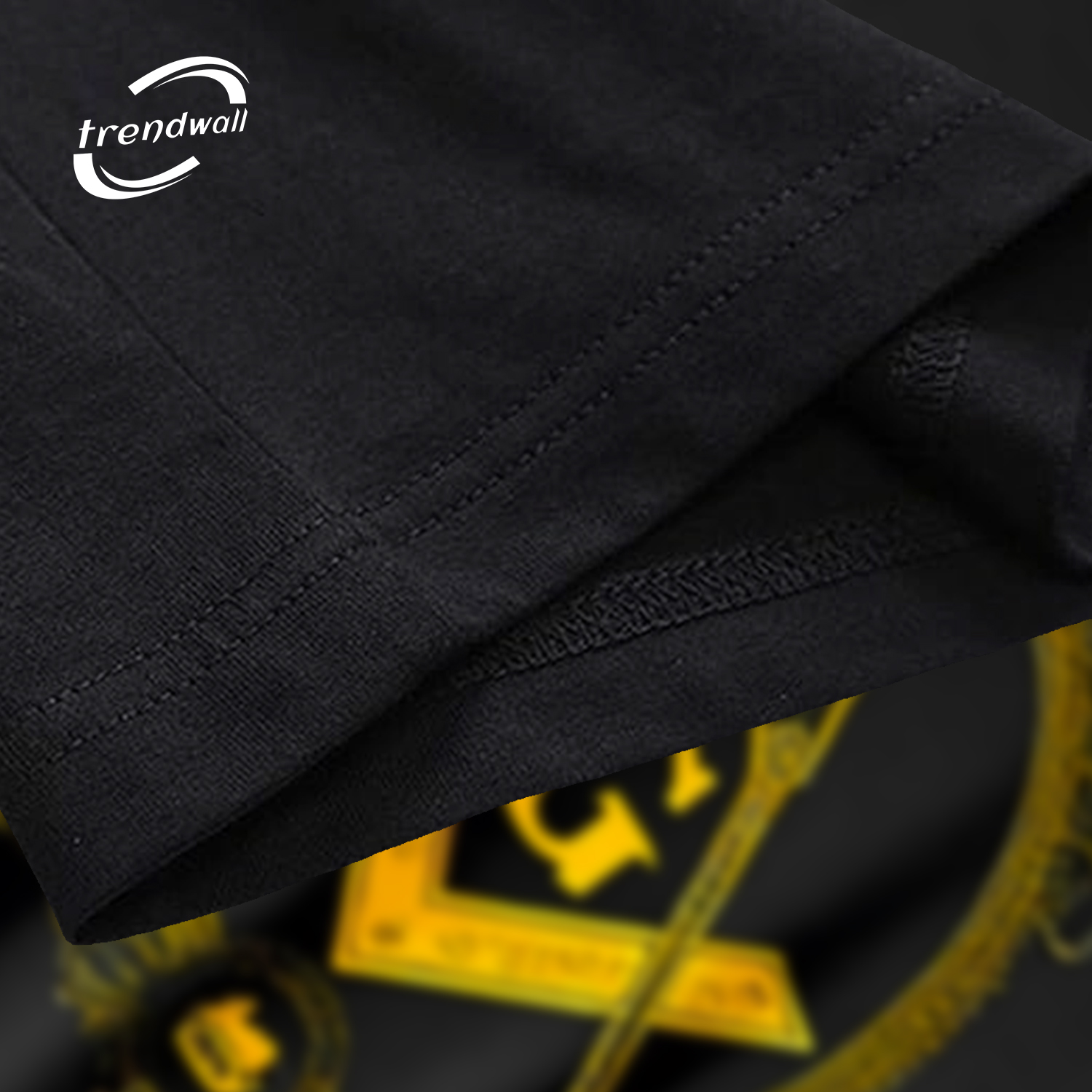 Black Masonic T-Shirt – Gold Square & Compass Freemasonry Symbol Design