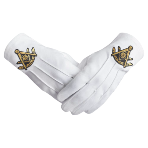 Past Master Blue Lodge California Regulation Gloves