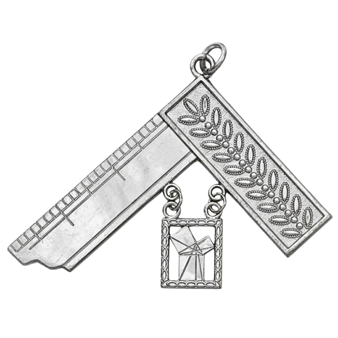 Past Master Craft English Regulation Collar Jewel - Silver Coated